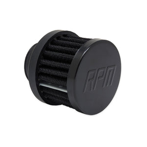 Vent filter for running the RPM BOV vented to atmosphere
