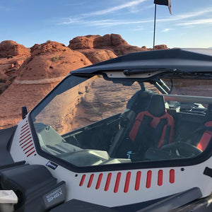 Can-Am X3 2.0 Vented Glass Windshield (Collective) - Dunes 2 Dezert SXS