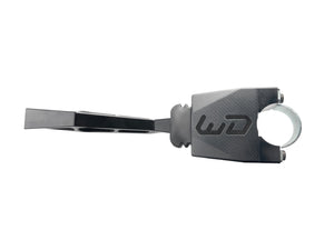 Billet aluminum turn signal switch lever top view showing machined finish