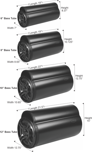 Bazooka BT Series 8" Amplified Bass Tube | Bazooka - Dunes 2 Dezert SXS
