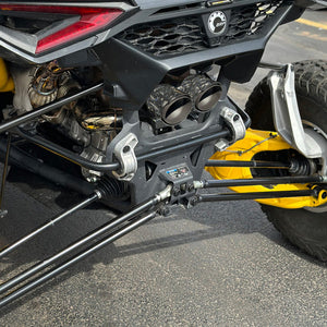 RPM Maverick R Carbon Dual Exhaust Tip – Custom Colors - Dunes 2 Dezert SXS