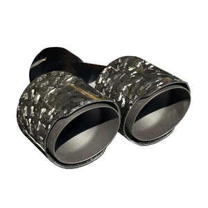 RPM Maverick R Carbon Dual Exhaust Tip – Custom Colors - Dunes 2 Dezert SXS