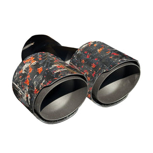 RPM Maverick R Carbon Dual Exhaust Tip – Custom Colors - Dunes 2 Dezert SXS