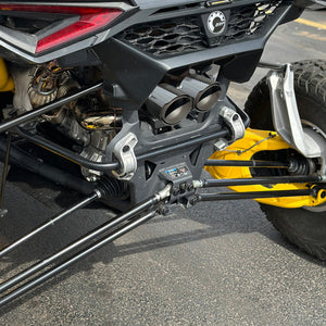 RPM Maverick R Carbon Dual Exhaust Tip – Custom Colors - Dunes 2 Dezert SXS