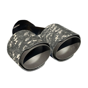 RPM Maverick R Carbon Dual Exhaust Tip – Custom Colors - Dunes 2 Dezert SXS