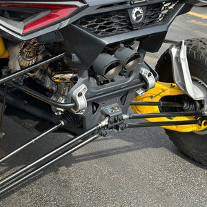 RPM Maverick R Carbon Dual Exhaust Tip – Custom Colors - Dunes 2 Dezert SXS