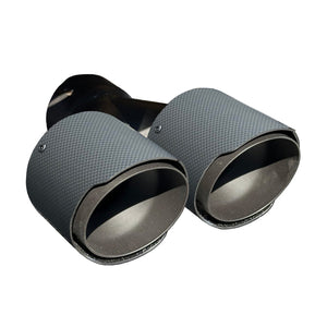 RPM Maverick R Carbon Dual Exhaust Tip – Custom Colors - Dunes 2 Dezert SXS