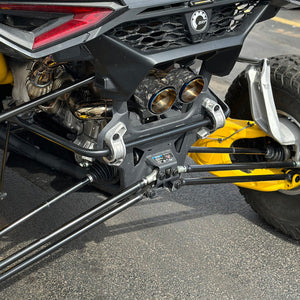 RPM Maverick R Carbon Dual Exhaust Tip – Custom Colors - Dunes 2 Dezert SXS