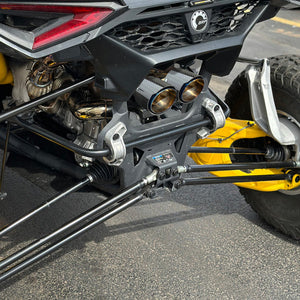 RPM Maverick R Carbon Dual Exhaust Tip – Custom Colors - Dunes 2 Dezert SXS