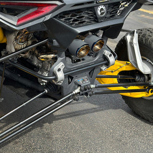 RPM Maverick R Carbon Dual Exhaust Tip – Custom Colors - Dunes 2 Dezert SXS