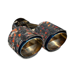 RPM Maverick R Carbon Dual Exhaust Tip – Custom Colors - Dunes 2 Dezert SXS