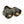 RPM CFMoto Z10 exhaust tip, heat-blued blue/gold tip with gold forged carbon sleeve