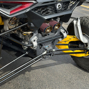 RPM Maverick R Carbon Dual Exhaust Tip – Custom Colors - Dunes 2 Dezert SXS