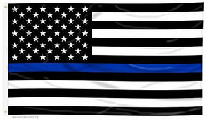 THIN BLUE LINE 3X5 FLAG - Dunes 2 Dezert SXS