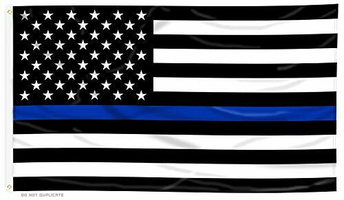 THIN BLUE LINE 3X5 FLAG - Dunes 2 Dezert SXS