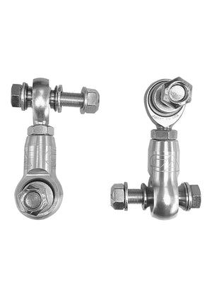 CA Tech USA Can-Am X3 billet front sway bar end link pair in raw finish with FK heim joints and hardware