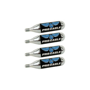 Pro Eagle 25g CO2 cartridge four-pack for Phoenix air jacks