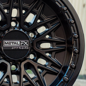 Alpha 6R Beadlock | Satin Black w/ Gloss Black Ring - Dunes 2 Dezert SXS