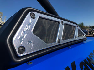 Viper Machine KRX 1000 Billet “FrogSkin” Intake Covers - Dunes 2 Dezert SXS