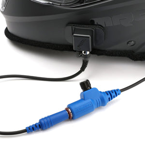 Close-up of the Rugged Radios inline volume control knob on the headset and helmet kit extension cable