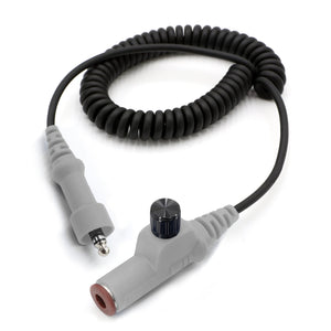 Rugged Radios STX stereo headset extension cable with inline volume control for stereo intercoms