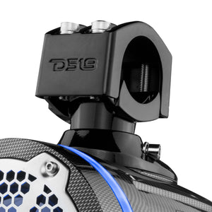 NXL 6.5" Marine and Powersports Towers LED RGB Lights 100 Watts Rms - Black Carbon Fiber - Dunes 2 Dezert SXS