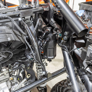 RPM recirculation kit installed on a 4-stage catch can in a CFMoto Z10