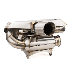 RPM Dual Sport muffler for the CFMoto ZForce Z10 in 304 stainless steel