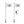 5150 Platinum Chalk Line whip pair, two white Platinum Chalk Line whips with white flags and controller on white background