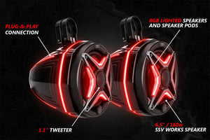 2014-2023 Polaris RZR V-Spec 5-Speaker Kit with JVC | SSV Works