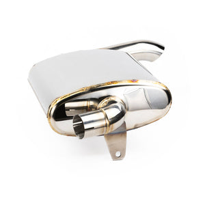 RPM stainless slip-on sport muffler for Can-Am Defender HD10/HD9/HD8, fits 2016–2025 models with bolt-on installation