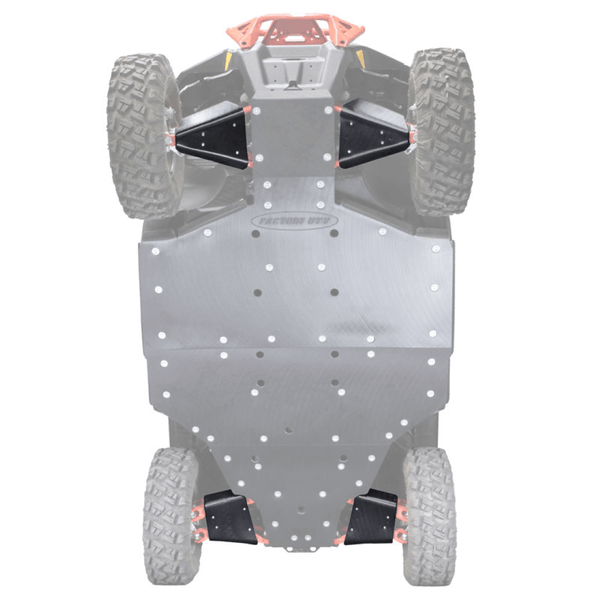 Can-Am Defender MAX with Factory UTV UHMW A-Arm Guards for race-level protection using durable 3/8" molded UHMW construction