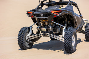 Can-Am Maverick R Intense Series Billet Radius Rod Kit Raw on dirt
