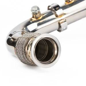 RPM Can-Am X3 2.5" E-Valve electronic exhaust with mid pipe – cat delete system for Turbo, R, and RR models with plug-and-play install.