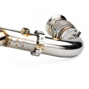 RPM Can-Am X3 2.5" E-Valve electronic exhaust with mid pipe – cat delete system for Turbo, R, and RR models with plug-and-play install.