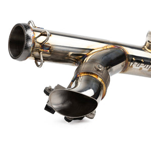 RPM Can-Am X3 2.5" E-Valve electronic exhaust with mid pipe – cat delete system for Turbo, R, and RR models with plug-and-play install.