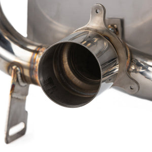RPM stainless E-Valve sport muffler for 2017–2025 Can-Am X3 Turbo, R & RR with switchable sound and OEM fitment.