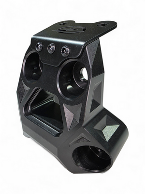2024+ Can-Am Maverick R Billet Radius Rod Plate – Black - Dunes 2 Dezert SXS