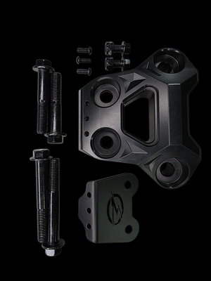2024+ Can-Am Maverick R Billet Radius Rod Plate – Black - Dunes 2 Dezert SXS