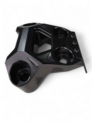2024+ Can-Am Maverick R Billet Radius Rod Plate – Black - Dunes 2 Dezert SXS