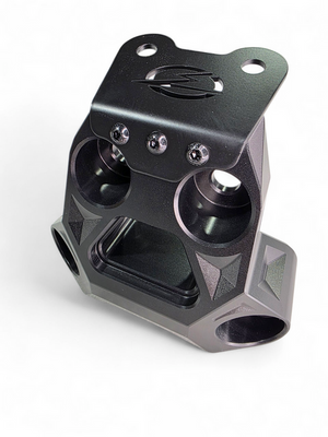 2024+ Can-Am Maverick R Billet Radius Rod Plate – Black - Dunes 2 Dezert SXS