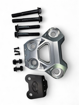 Elektric Off Road clear anodized billet radius rod plate with tow hook for Can-Am Maverick R - product photo 11