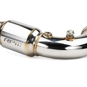 RPM 3" Turbo Back Exhaust with muffler for Can-Am X3 2017–2025, stainless, race-ready with dual O2 bungs and flex pipe