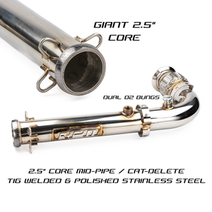RPM Big Mouth 2.5" Cat Delete Pipe for Can-Am X3 Turbo R RR – High-Flow Mid Pipe Exhaust Upgrade
