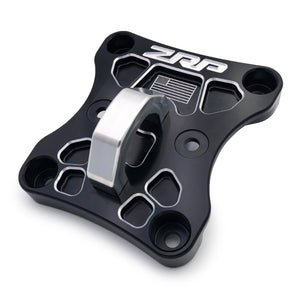 Billet aluminum radius rod plate for Can-Am X3 enhances rear suspension strength and includes optional hitch or D-ring receiver