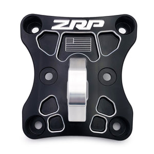 Billet aluminum radius rod plate for Can-Am X3 enhances rear suspension strength and includes optional hitch or D-ring receiver