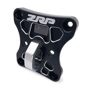 Billet aluminum radius rod plate for Can-Am X3 enhances rear suspension strength and includes optional hitch or D-ring receiver