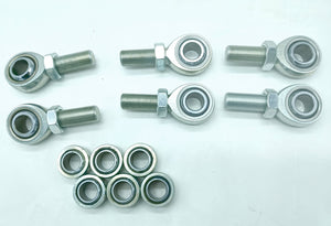 LM UTV Can-Am Maverick X3 Radius Rod Bearing Kit laid out with hardware