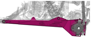 Polaris RZR Pro R Toe Link Delete Trailing Arms - Dunes 2 Dezert SXS