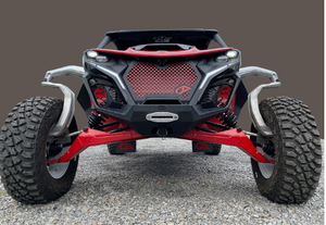 Can-Am Maverick R Stealth Bumper - 11 Gauge HSLA Steel - Dunes 2 Dezert SXS